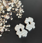 Boucles d'oreilles | Flora | Blanc ivoire