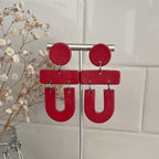 Boucles d'oreilles | Jules | Rouge