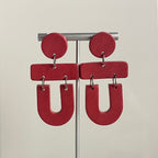 Boucles d'oreilles | Jules | Rouge
