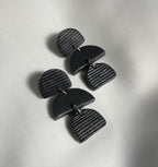 Boucles d'oreilles | Lune | Noir