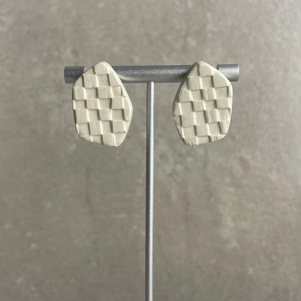 Boucles d'oreilles | Liza | Blanc Ivoire