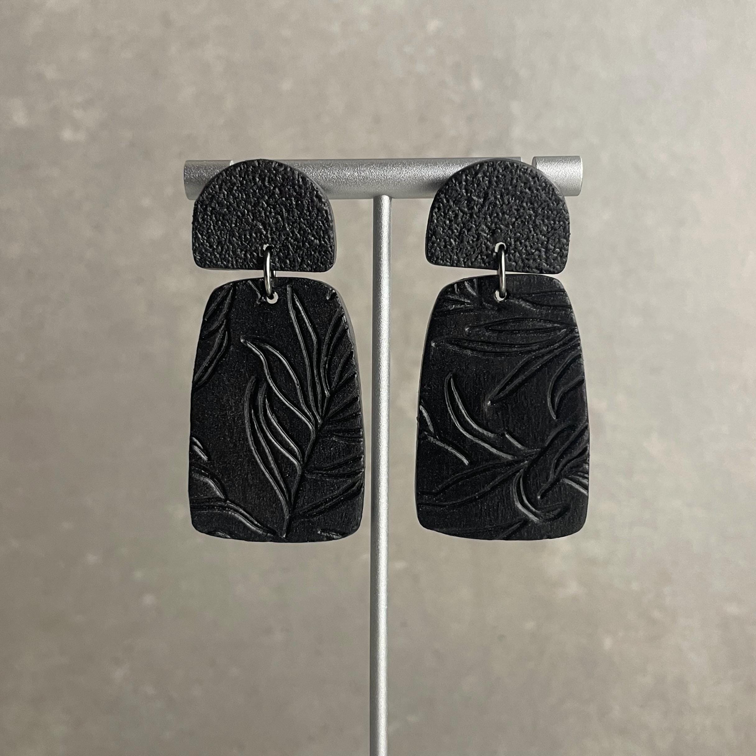 Boucles d'oreilles | Heidi | Noir