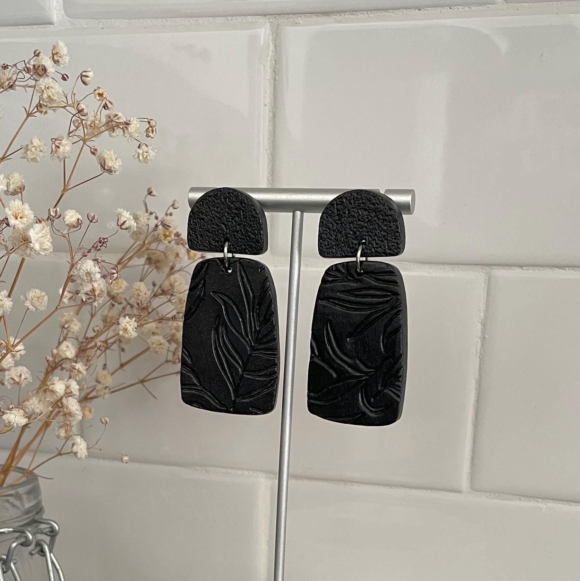 Boucles d'oreilles | Heidi | Noir